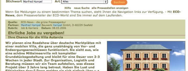 Ehrliche Jobs zu vergeben 3.2006