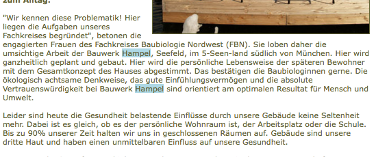 Wenn das Haus krank macht 1.2006